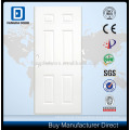 26-24 Ga Classic High Definition 6-Panel Wood Edge Polyurethane Injection Primed White Steel Interior Door